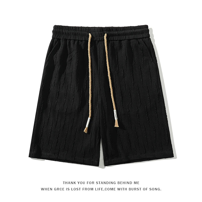 Men's Casual Shorts Twill Chino Summer Sweatpants Harajuku Casual Track Shorts Hip Hop Streetwear Baggy Short