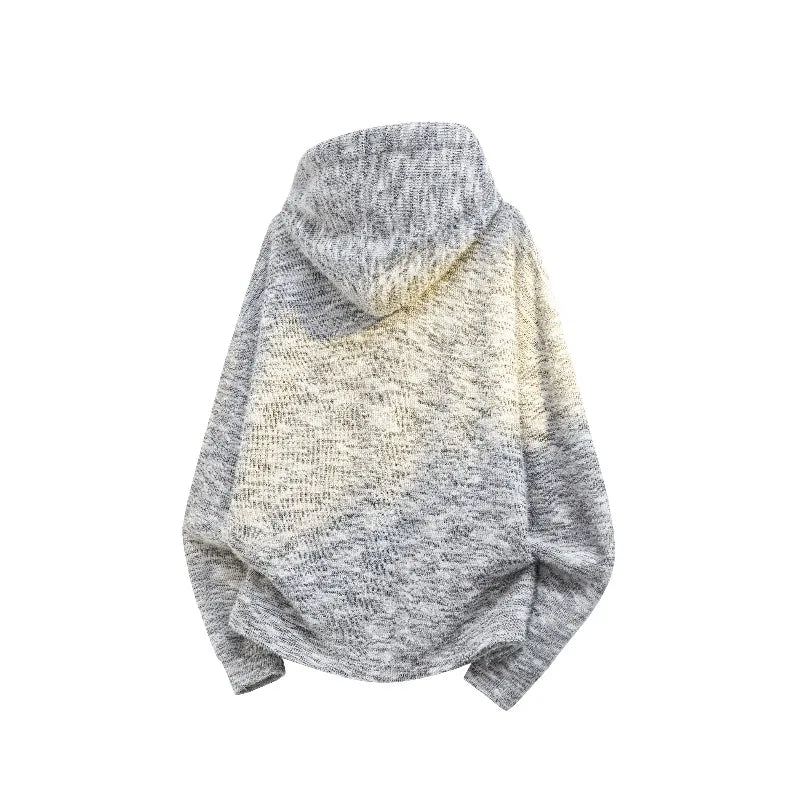 2025 New Arrival Striped Knit Cardigan Men Knitted Button-Front Long-Sleeve Knit Top Rainbow Polka Dot Oversized Jacket