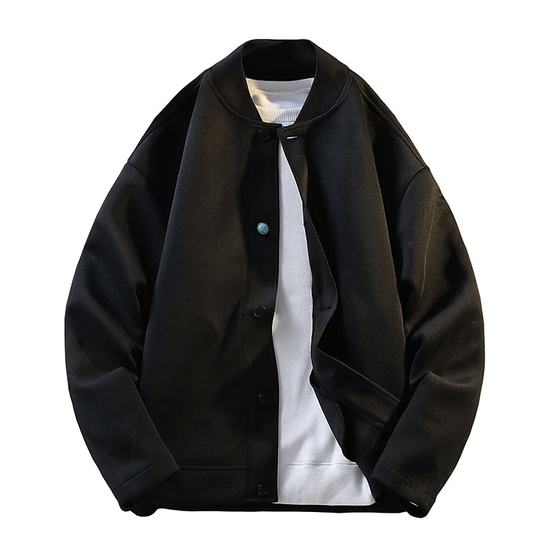 2025 New Autumn Winter Men's Hooded Sweatshirt Oversized Button Jacket Unisex Streetwear Casual Outerwear