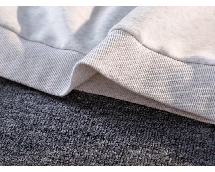 2025 Fall New Arrival Men's Fake Two-Piece Polo Neck Sweatshirt Versatile Casual Long-Sleeve Top Trendy Oversized Sweatshirt