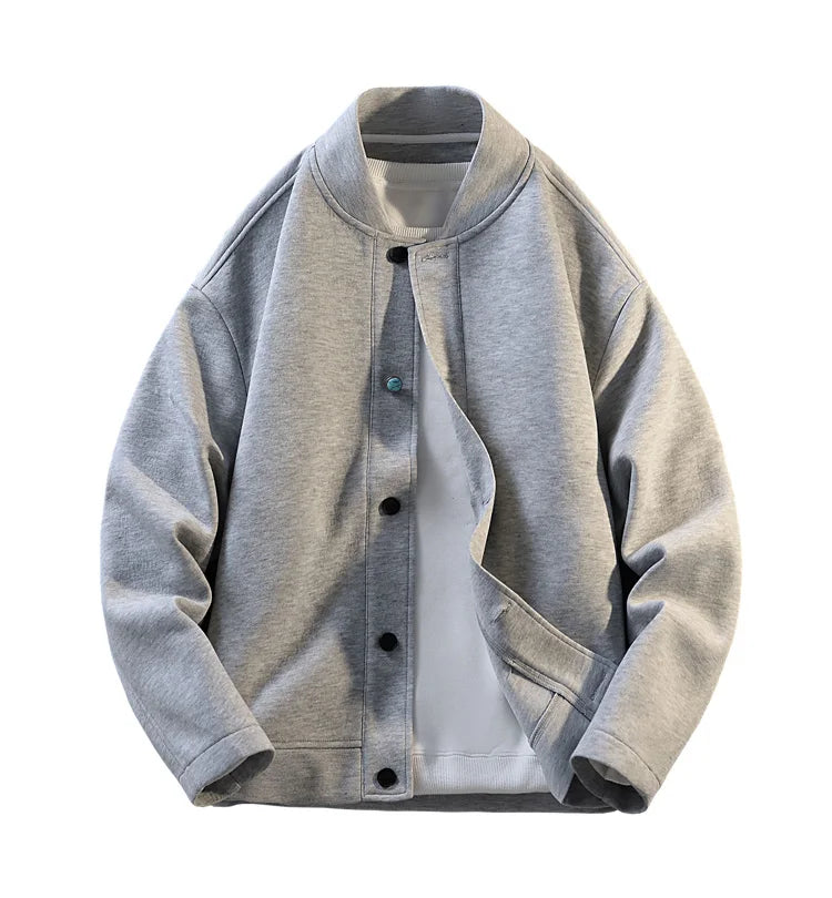 2025 New Autumn Winter Men's Hooded Sweatshirt Oversized Button Jacket Unisex Streetwear Casual Outerwear