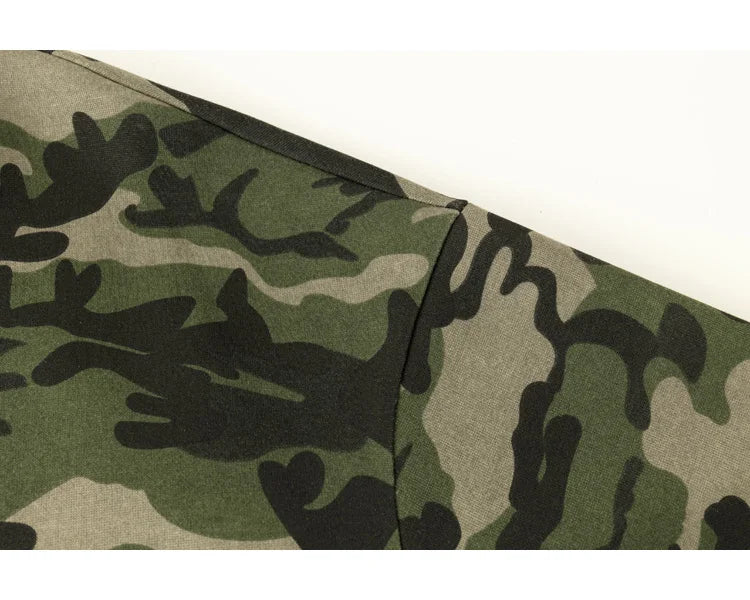Japanese Style Camouflage Sweatshirt Men's 2025 New Army Green Long-sleeved Casual Tops Korean Retro Street Couple Sweatshirts