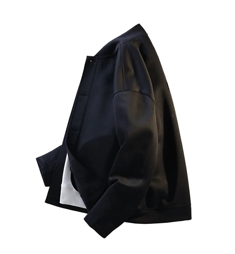 2025 New Autumn Winter Men's Hooded Sweatshirt Oversized Button Jacket Unisex Streetwear Casual Outerwear